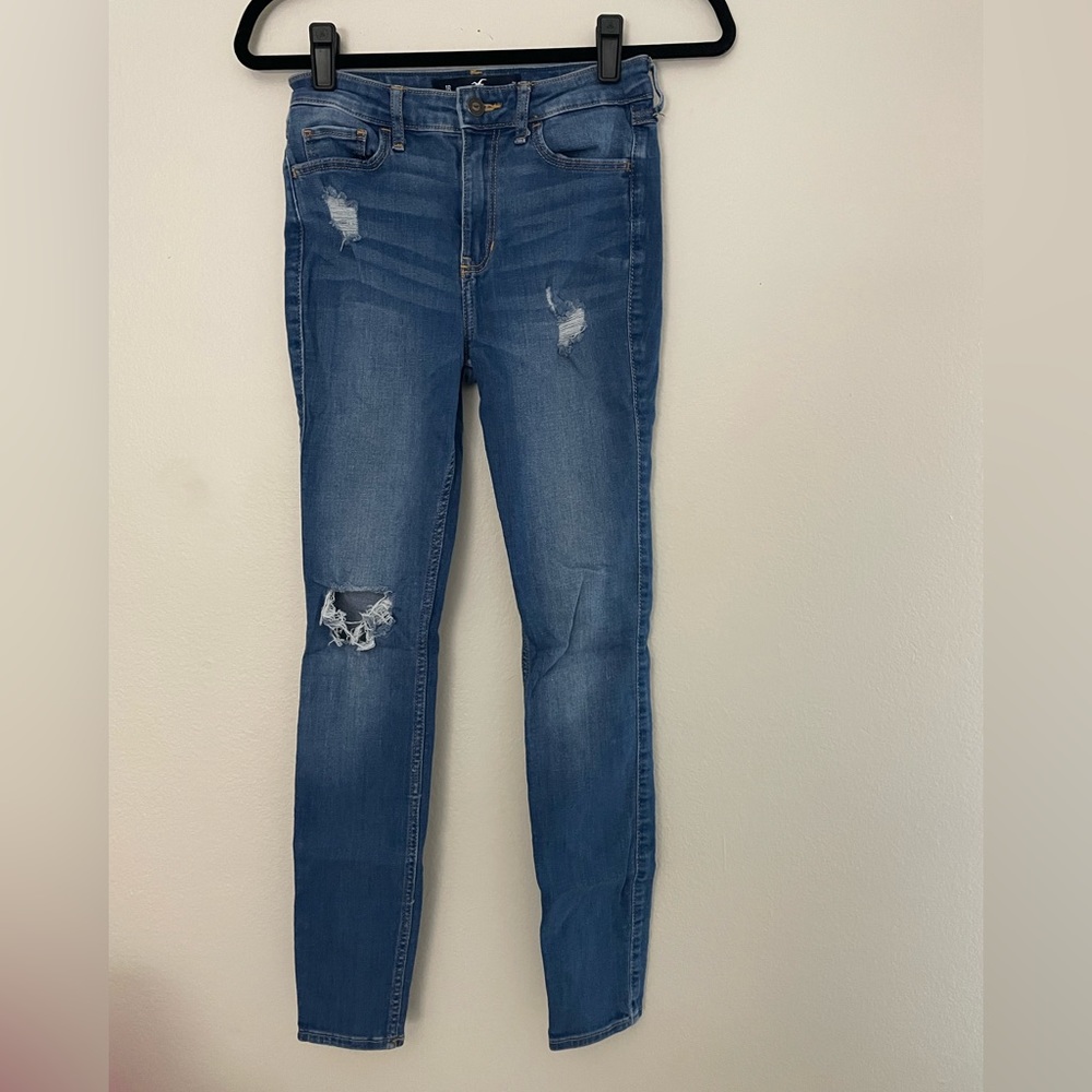 Hollister Ripped High Rise Super Skinny Jeans